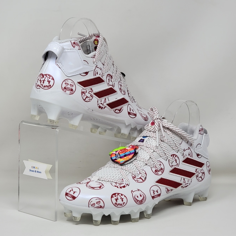 Adidas Freak 22 Big Mood DSG SM Football Cleats Men's Sz Multi White Red GZ6901 - Picture 4 of 11